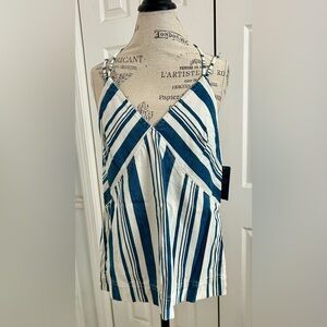 NWT Universal Threads Blue and White Striped Halter